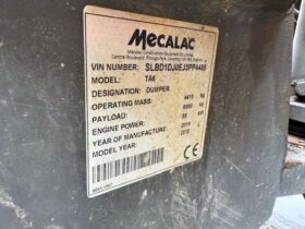 2018 Mecalac TA6 Straight Tip Dumper For Auction on 2025-03-08 full