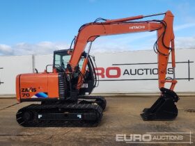 Unused Hitachi ZX70-5A 6 Ton+ Excavators For Auction: Leeds, UK – 30th April, 1st, 2nd & 3rd May 25 full