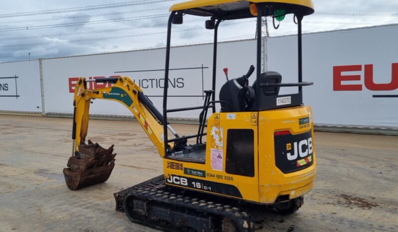 2020 JCB 16C-1 Mini Excavators For Auction: Leeds, UK – 30th April, 1st, 2nd & 3rd May 25 full