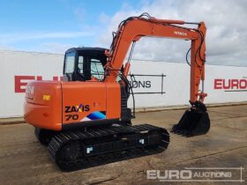 Unused Hitachi ZX70-5A 6 Ton+ Excavators For Auction: Leeds, UK – 30th April, 1st, 2nd & 3rd May 25 full