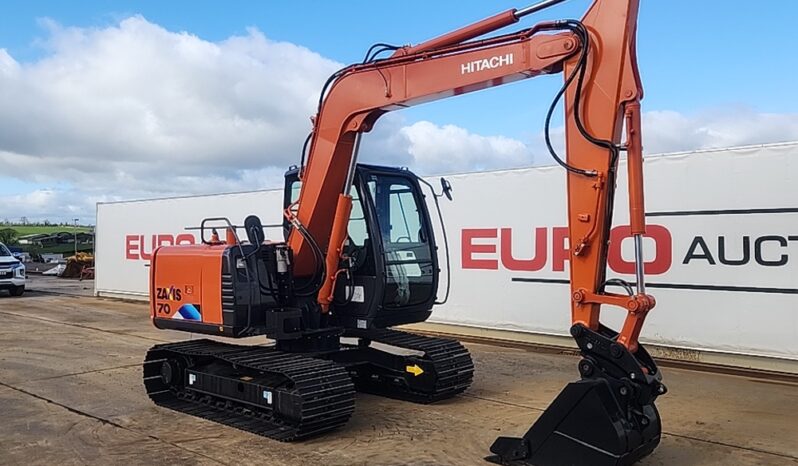 Unused Hitachi ZX70-5A 6 Ton+ Excavators For Auction: Leeds, UK – 30th April, 1st, 2nd & 3rd May 25 full