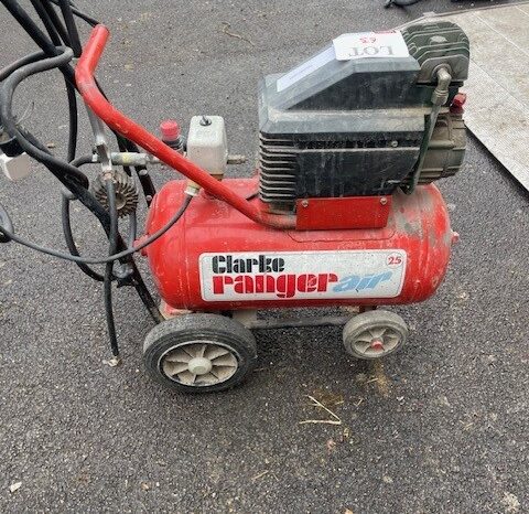 Clarke Ranger air compressor For Auction on 2025-04-03 full